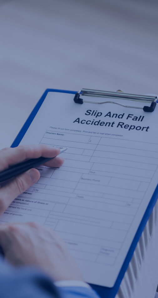 slip and fall accident report