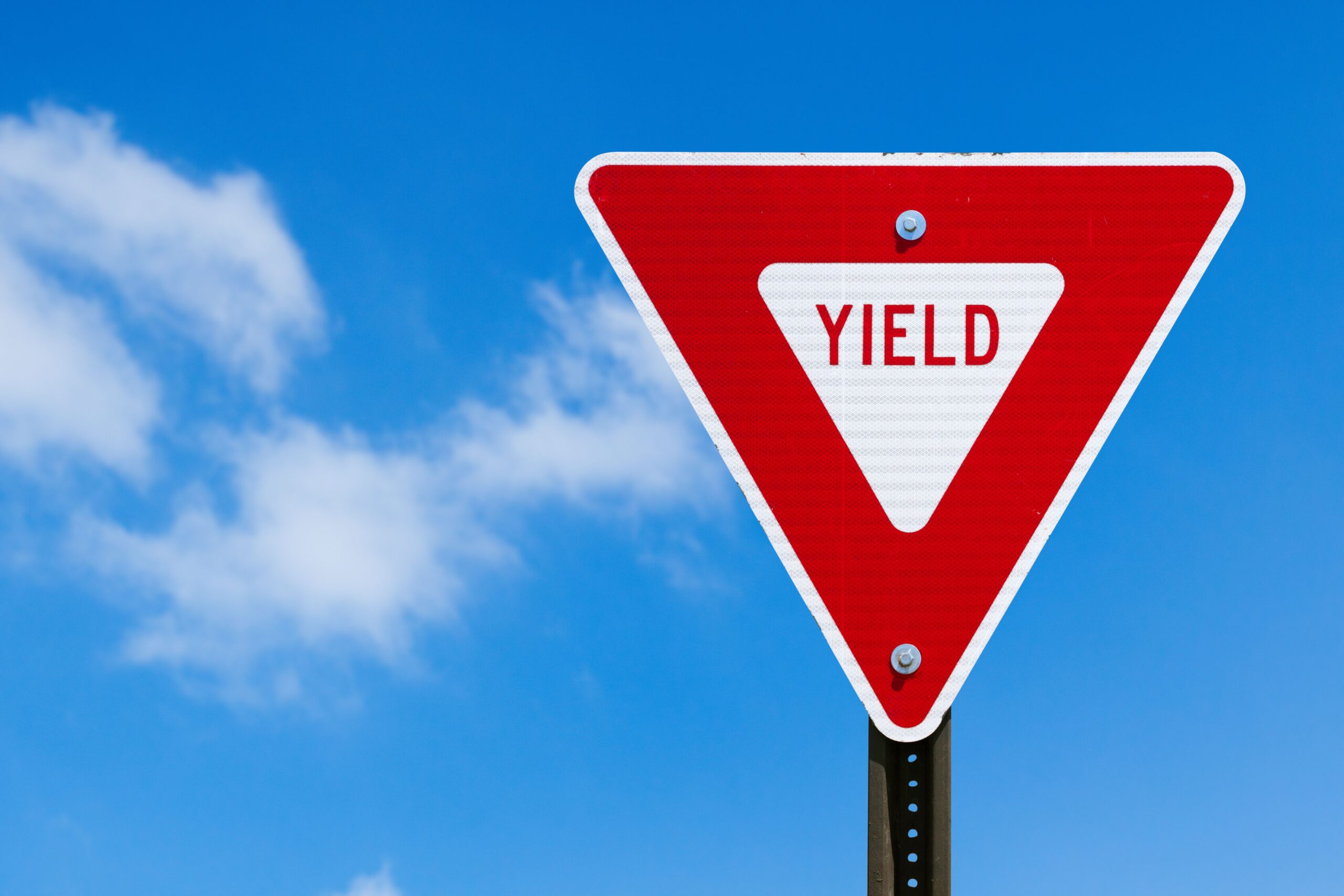 yield the right of way